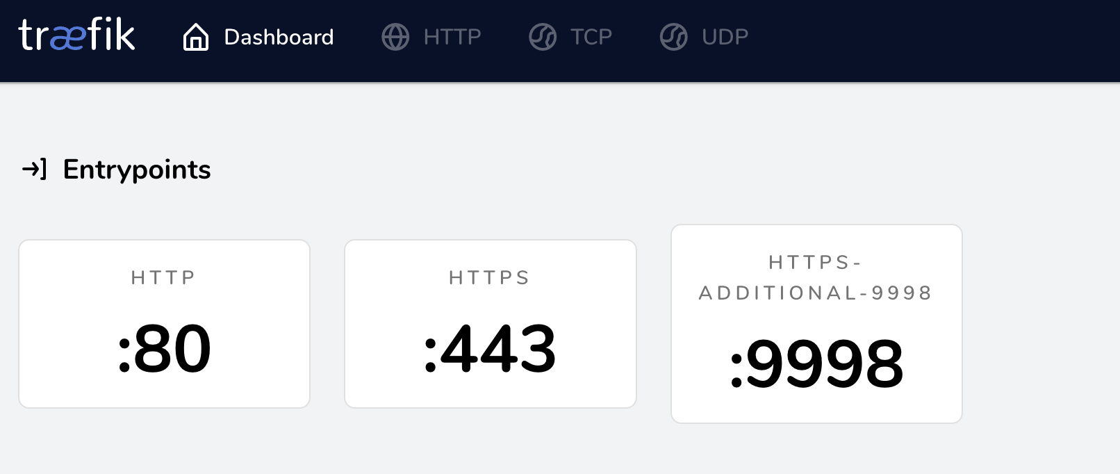 Traefik Additional HTTPS Port